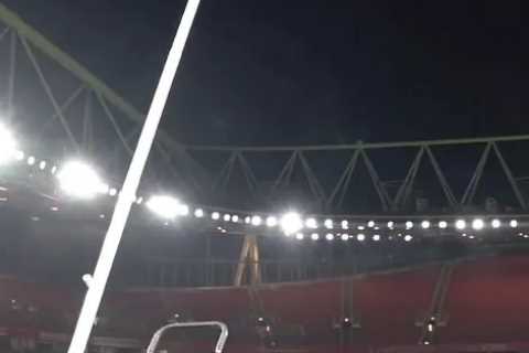 Watch as Arsenal’s Emirates Stadium is dramatically transformed for England’s Rugby League World Cup semi vs Samoa