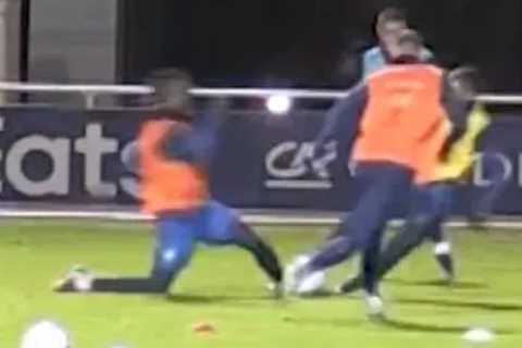France star Christopher Nkunku OUT of World Cup as Chelsea target is injured in training by wild Camavinga tackle