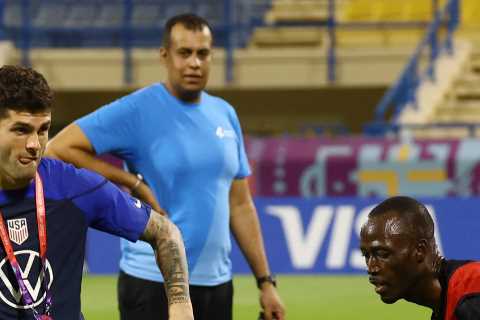 USA squad including Chelsea ace Christian Pulisic train with construction crew in Qatar ahead of World Cup 2022