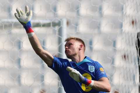 Aaron Ramsdale trolled by England team-mates who joke he keeps talking about Arsenal being top of the league