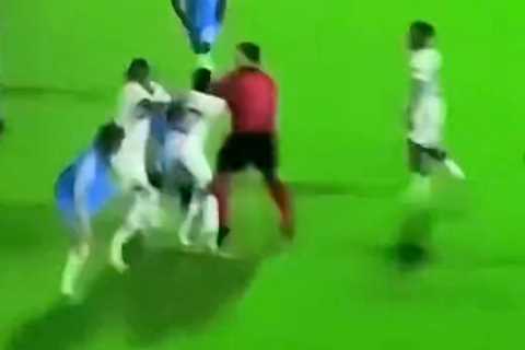 Watch Sunderland stars fight with Al-Shabab in Dubai FRIENDLY… and co-owners has to run on pitch to calm players down