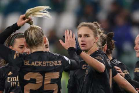 Juventus 1 Arsenal 1: Miedema nets as Gunners stay top of Champions League group by denying Juve a win in Turin