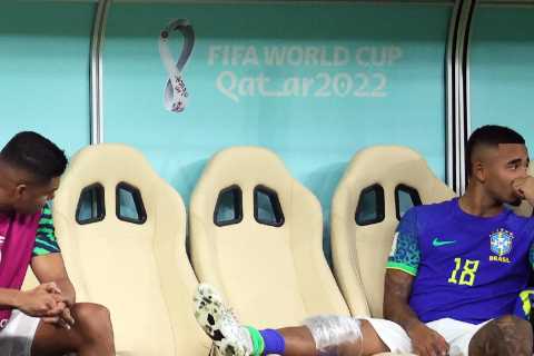 Arsenal could be forced into recalling Folarin Balogun from loan transfer at Reims after Gabriel Jesus’ knee surgery