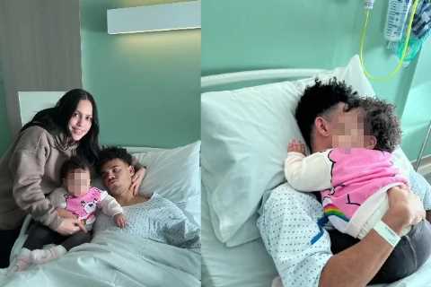 ‘Patience and strength’ – Luis Diaz’s partner Gera Ponce posts photo of Liverpool ace in hospital bed after knee surgery