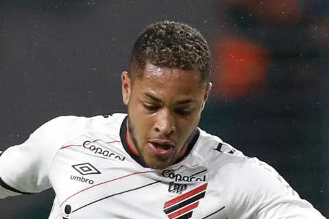 Chelsea target Brazil wonderkid Vitor Roque, 17, but Athletico Paranaense striker has amazing £87m buyout fee