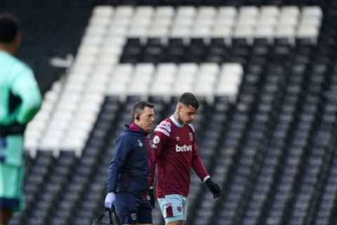 West Ham fans furious as ex-Hammers star INJURES Gianluca Scamacca after 12 minutes of friendly vs Fulham