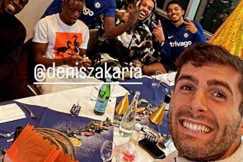 Chelsea stars enjoy Christmas lunch with Edouard Mendy looking life of the party despite ‘contract snub’