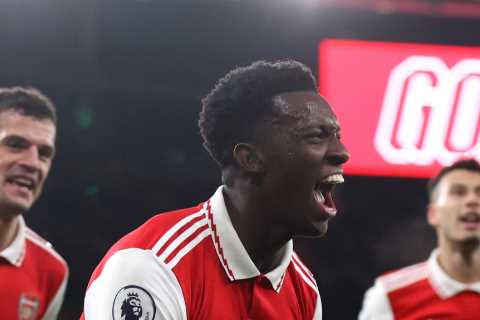 Arsenal 3 West Ham 1: Saka, Martinelli and Nketiah all score in brilliant comeback in front of Arsene Wenger