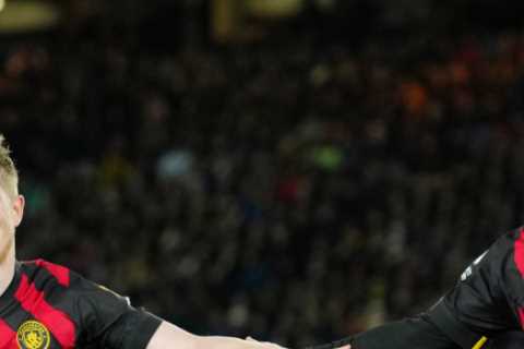 Leeds 1 Man City 3: Haaland hits double to reach TWENTY Prem goals already as City keep up pressure on leaders Arsenal