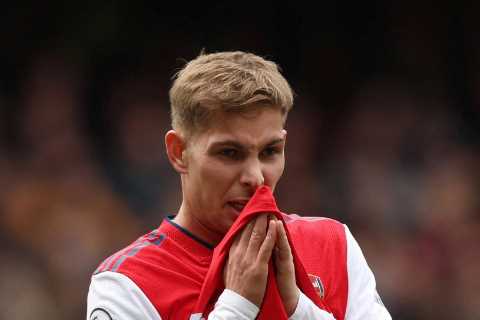 Emile Smith Rowe back in Arsenal training as Gunners ace closes in on return after three months out with groin injury