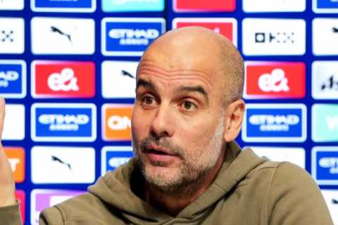 Arsenal could hit ONE HUNDRED points, says Pep Guardiola, as Man City boss claims Gunners have ADVANTAGE in title race