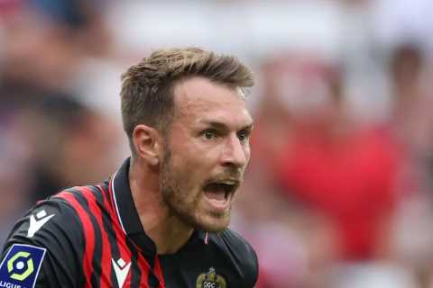 Aaron Ramsey returns to Nice after extended break as ex-Arsenal ace struggled to come to terms with Wales World Cup exit