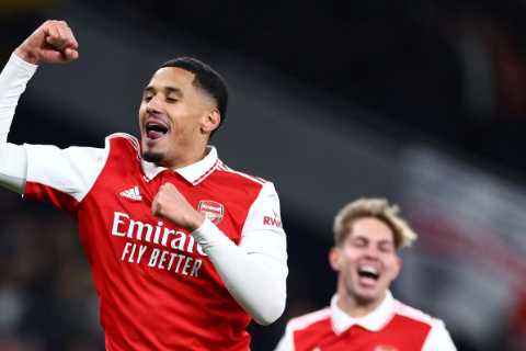 Arsenal star William Saliba brutally trolls Tottenham after hot-tempered 2-0 derby win as he slams home fans
