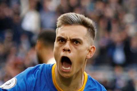 Arsenal COMPLETE £27m Leandro Trossard transfer from Brighton and admit they don’t know if he can face Man Utd