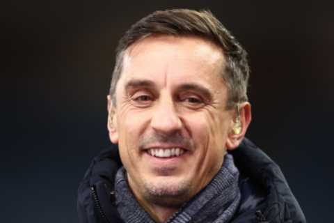 Gary Neville makes Arsenal vs Man Utd prediction and calls Casemiro ban a ‘massive blow’