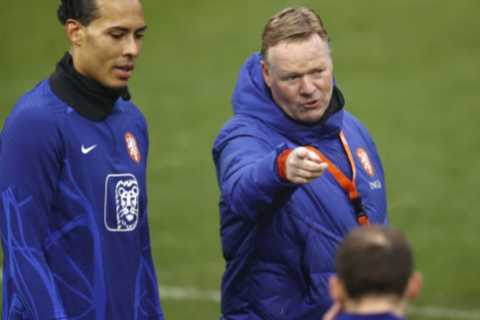 Virgil van Dijk slammed as ‘first-class wimp’ with Ronald Koeman told to strip Liverpool ace of Holland captaincy