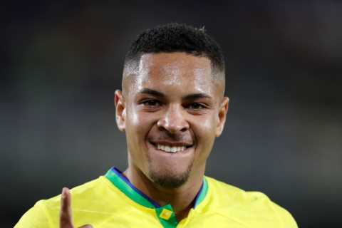 Arsenal step up Vitor Roque transfer hunt with Mikel Arteta confident of beating Barcelona to 18-year-old Brazilian