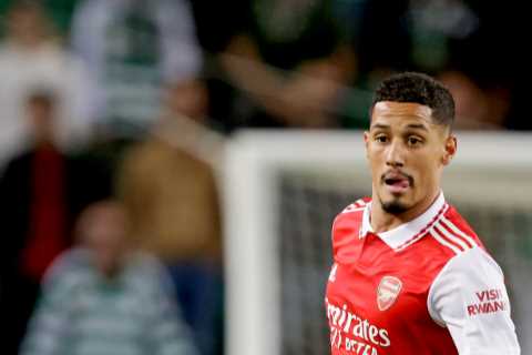 Arsenal blow as Mikel Arteta refuses to rule out possibility of William Saliba being out for the SEASON amid title race