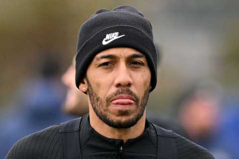 Pierre-Emerick Aubameyang ‘likes’ post announcing Graham Potter’s Chelsea sacking after boss and striker’s rift