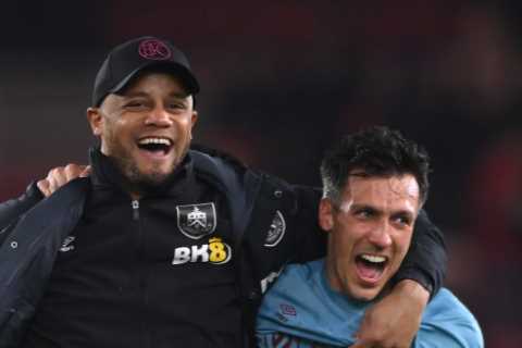 Burnley seal promotion back to Prem at first attempt with SEVEN GAMES left as Vincent Kompany’s men beat Middlesbrough