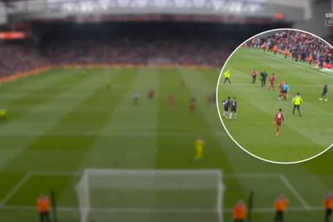 Linesman Constantine Hatzidakis SUSPENDED after apparent elbow on Liverpool’s Andy Robertson as FA investigates incident