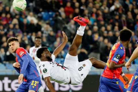 Premier League transfer target Terem Moffi scores overhead kick that’s ‘better than Cristiano Ronaldo’