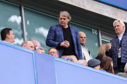 Chelsea owner Todd Boehly spends an HOUR in dressing room with Blues flops after rowing with fans during Brighton loss