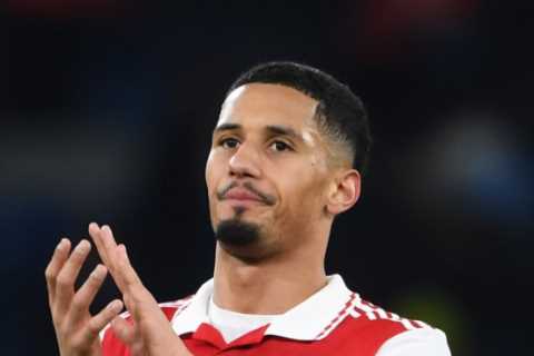 Arsenal blow with William Saliba NOT recovering in time for Premier League title-decider vs Man City