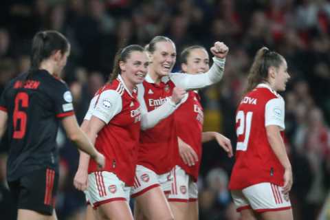 Arsenal on course to break UK attendance record for Women’s Champion League game with 52,000 tickets flogged