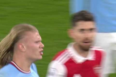 Man City vs Arsenal descends into chaos seconds after final whistle as both sets of players clash in THIRD mass melee