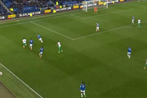 Watch Isak’s ‘assist of season’ as he humiliates three Everton players in amazing run – but has it taken away from him