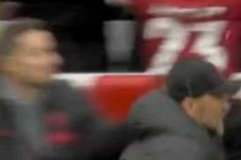 Jurgen Klopp suffers freak injury charging towards fourth official while celebrating Liverpool’s late winner vs Spurs