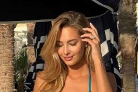 Ex-Premier League star’s stunning model Wag called ‘most beautiful woman in world’ as she shows off bikini body