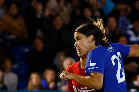 Chelsea 2 Liverpool 1: Kerr’s late strike sees Blues close gap on title rivals following defeat of Reds