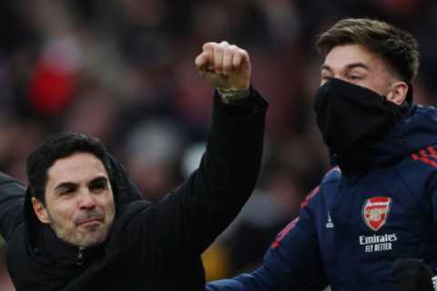 Arteta begs Arsenal to celebrate wildly if they score last-gasp winner as he fears this is best chance to ever win title