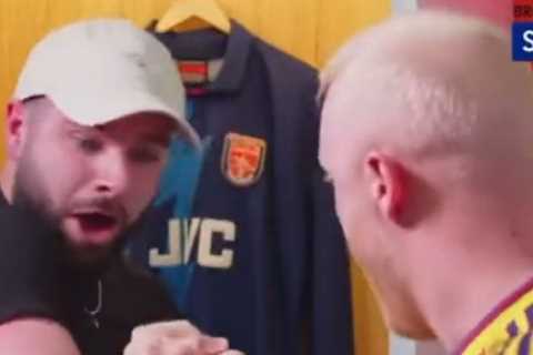 Football TikToker in hospital after having arm ‘snapped like pasta’ in LIVE arm wrestle during Newcastle vs Arsenal game