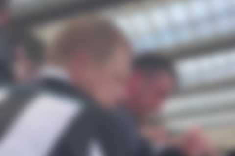 Shocking moment Arsenal fan takes brutal beating after being spotted in home end by fuming Newcastle supporters