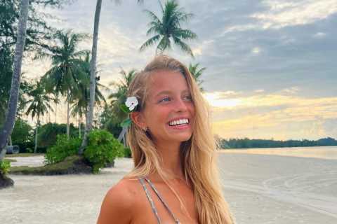 Fans say Chelsea star Joao Felix’s Wag ‘should be illegal’ as stunning model strips down to bikini on beach