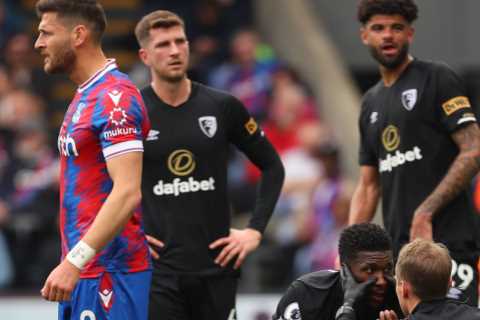 Bournemouth star Jefferson Lerma suffers BROKEN NOSE after being ‘punched’ by Crystal Palace’s Joachim Andersen