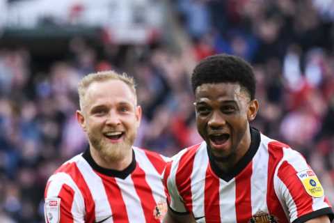 Fans beg Amad Diallo to ‘save Man Utd from the shackles of Antony’ after free-kick screamer in playoffs for Sunderland