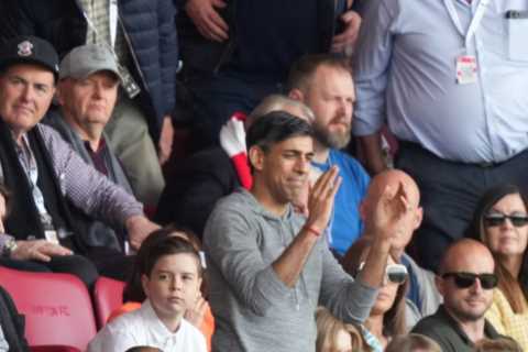 Fulham fans aim cheeky chant at Rishi Sunak as Prime Minister watches Southampton get relegated