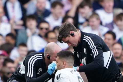 Mitrovic wears shirt with no number after he’s left with bloody nose in first Premier League start in 11 WEEKS