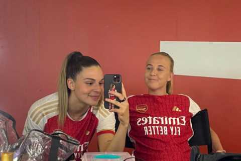 Arsenal’s new home kit appears to be LEAKED by women’s star as fans breathe sigh of relief