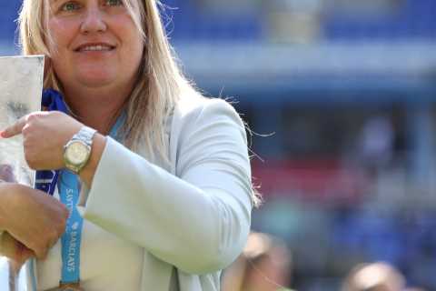 ‘This has definitely been my hardest year’, says Emma Hayes after leading Chelsea to their sixth WSL title