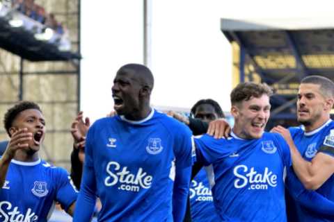 Fans hail Jordan Pickford’s water bottle for single-handedly keeping Everton in the Premier League