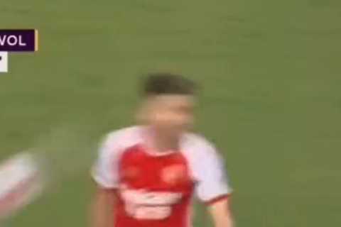 Fans spot Ruben Neves’ final Wolves act was ‘trying to kill’ Arsenal star Jorginho as he ‘agrees Barcelona transfer’