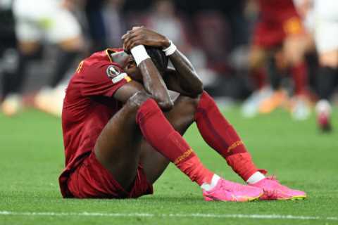 Ex-Chelsea ace Tammy Abraham suffers horrible knee injury after falling awkwardly in Roma final day clash