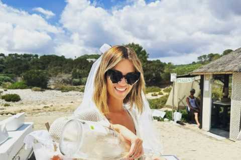 Chelsea icon Ashley Cole’s fiancee stuns in see-through dress as she parties on boat in Ibiza on wild hen do