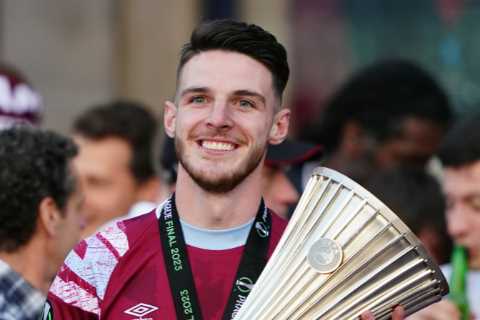 West Ham to demand Prem record for Declan Rice as starting price in bidding war for Arsenal and Man Utd target revealed