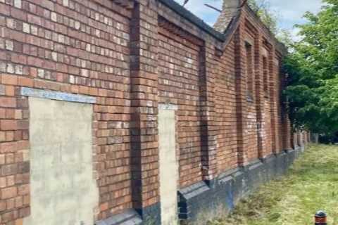 Abandoned Premier League stadium demolished for housing estate with tiny sliver of original ground still standing
